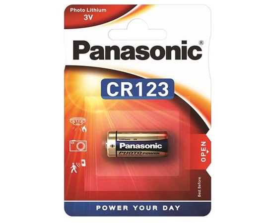 Батарея Panasonic CR 123 BLI 1 LITHIUM (CR-123AL/1BP)