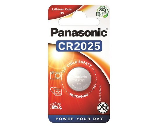 Батарейка Panasonic CR 2025 BLI 1 LITHIUM (CR-2025EL/1B)