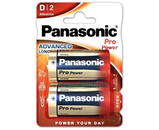 Батарея Panasonic PRO POWER D (LR20) BLI 2 (LR20XEG/2BP)