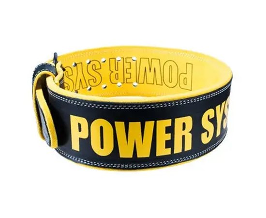 Пояс для важкої атлетики Power System Beast PS-3830 Black/Yellow L (PS-3830_L_Black-Yellow)