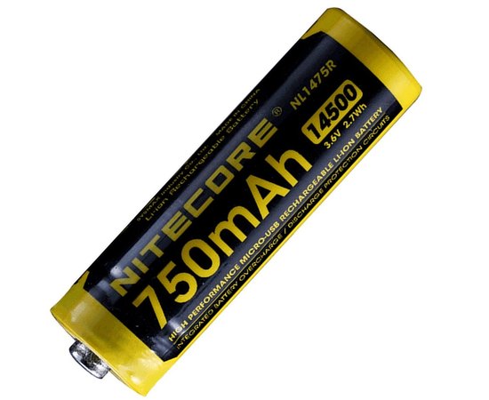 Акумулятор 14500 Nitecore 750 mAh NL1475R