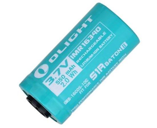 Аккумуляторная батарея Olight IMR16340 (СR123), 550mAh, Li-ion (ORB-16C05-10C)