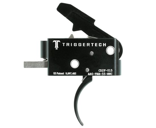 УСМ TriggerTech Adaptable Curved для AR15 регулируемый двухступенчатый (AR0-TBB-25-NNC), Цвет: Чёрный