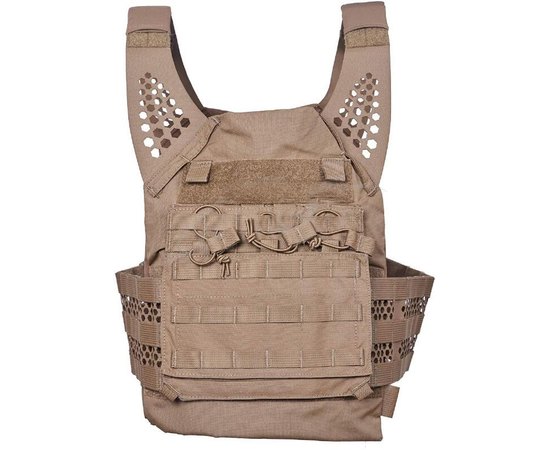 Жилет тактический Eagle Tactical Ultra Low-Vis Plate Carrier XL койот (R-ULV-TAC-RFF-W/P/D-V1-XL), Цвет: Койот, Размер: XL