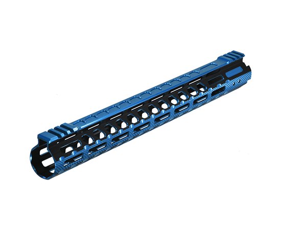 Цевье Leapers UTG PRO Ultra Slim15" для AR15. M-LOK. Black/Blue (MTU019SSM3B2), Цвет : Синий/Чёрный