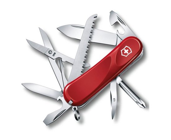 Багатофункціональний ніж Victorinox Delemont, Evolution 18, 85 мм, червоний 2.4913.E