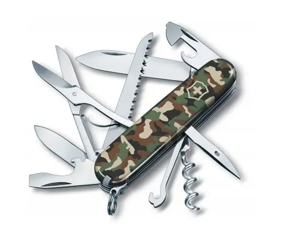 Багатофункціональний ніж Victorinox Huntsman Millitary 1.3713.94, Колір: Камуфляж