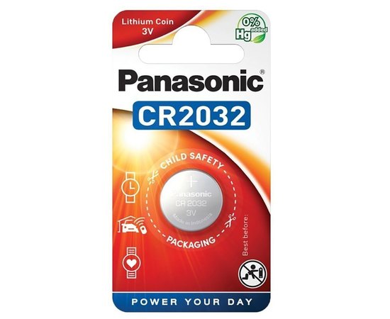 Батарея Panasonic CR 2032 BLI 1 LITHIUM (CR-2032EL/1B)