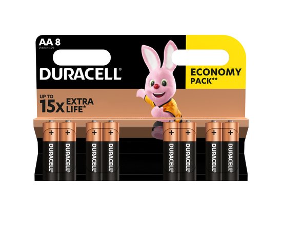 Батарейка Duracell AA MN1500 1x8 шт (6409643)