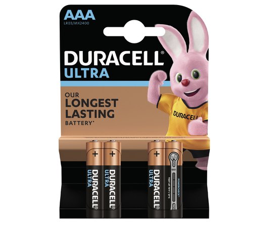 Батарейка Duracell AAA KPD 04*10 Ultra 1x4 шт (6443615)