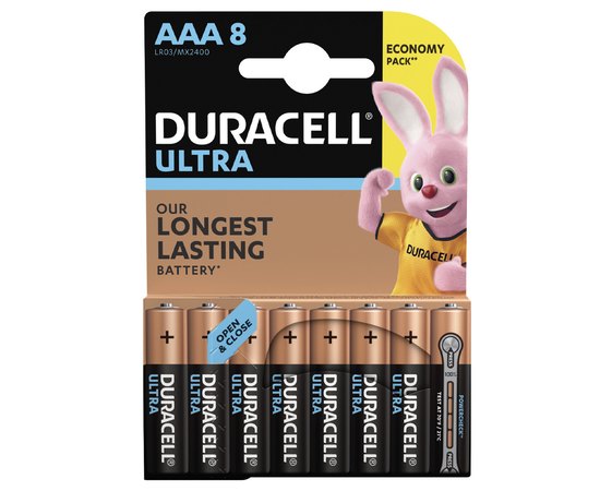 Батарейка Duracell AAA KPD 08*10 Ultra 1x8 шт (6443614)