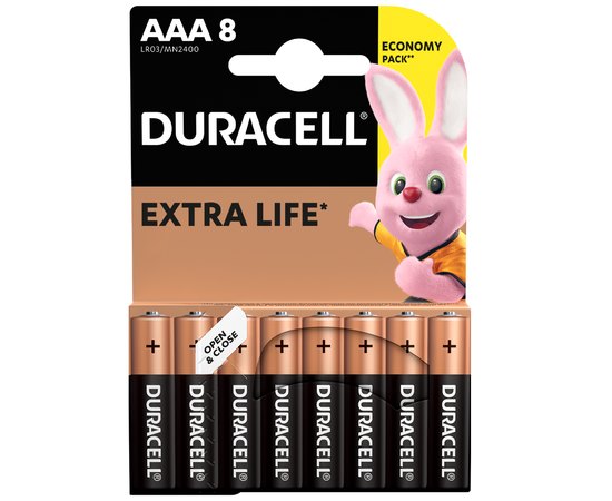 Батарейка Duracell AAA MN2400 1x8 шт (6409630)