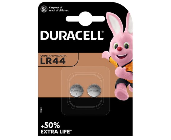 Батарейка Duracell LR44/А76/V13GA/76A 1x2 шт (6409648)