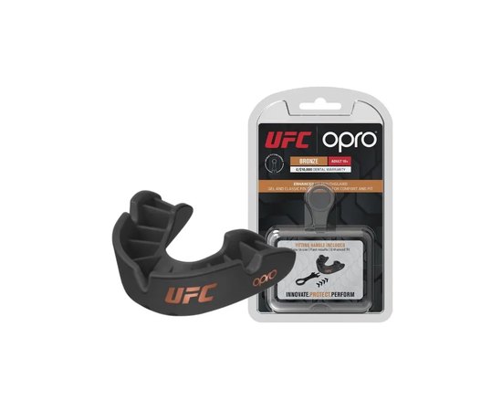 Капа для бокса OPRO Bronze UFC (возраст 11+) Black (ufc.102512001), Цвет: Чёрный