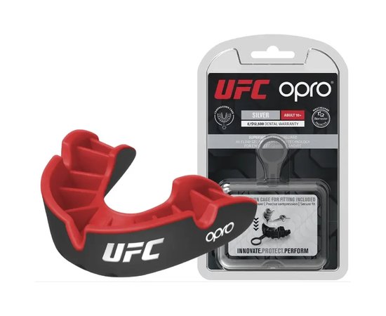 Капа для бокса OPRO Silver UFC (вік до 10) Black/Red (ufc.102515001)