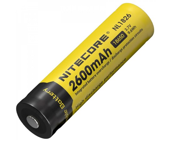 Аккумулятор 18650 Nitecore 2600 mAh NL1826 (6-1020)