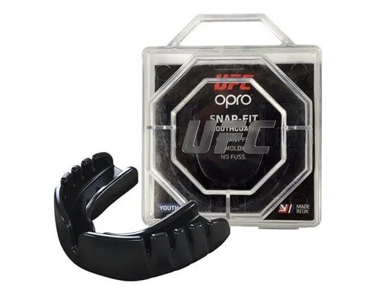 Капа для боксу OPRO Snap-Fit UFC (вік до 10) Black (ufc.002263001)