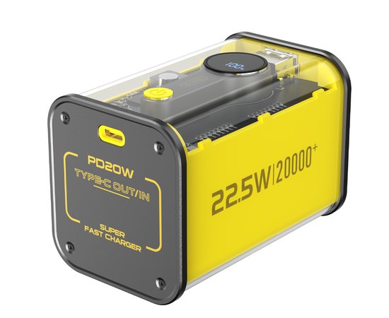 Повербанк BYZ W90 20000 mAh Yellow (6833992), Колір: Жовтий