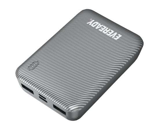 Повербанк Eveready PX10M 10000 mAh Mini Silver (6839725), Колір: Сірий