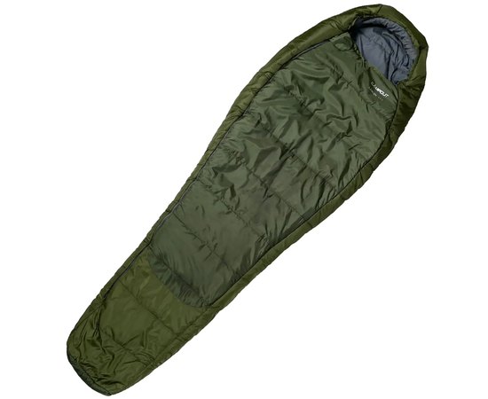 Спальний мішок Campout Linden (-1/-7°C), 185 см - Left Zip, Khaki (PNG 249149)