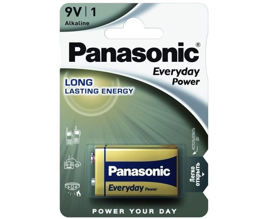 Батарейка Panasonic Everyday Power 6LR61 блістер 1 шт (6LR61REE/1B)