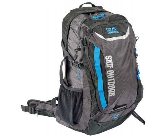 Рюкзак Skif Outdoor Tracker, 40L dark gray (9653DG), Колір: Сірий/Блакитний