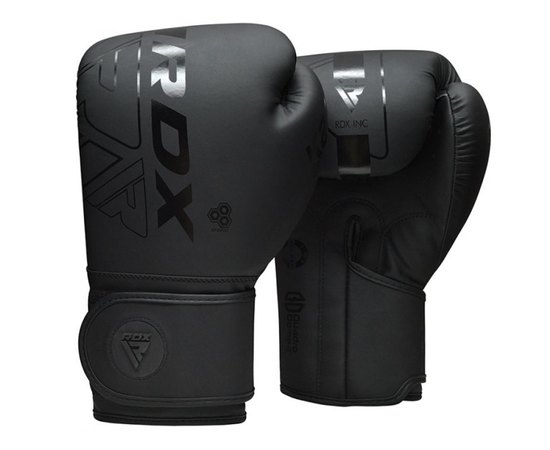 Боксерские перчатки RDX F6 Kara Matte Black 10 ун. (3270_402997), Цвет: Чёрный, Вес: 10 унций