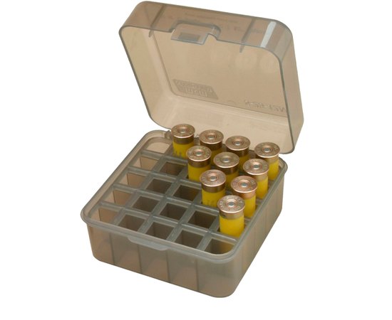 Коробка MTM Dual Gauge Shotshell Case 3.5" на 25  набоїв кал. 12/89 димчатий (S25-12M-41), Колір: Димчатий