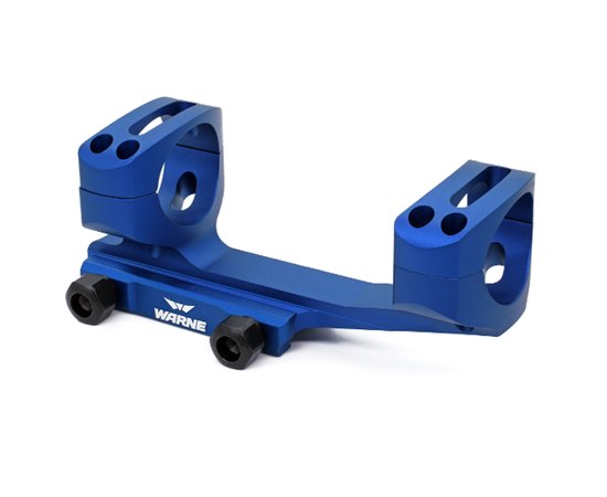 Моноблок Warne X-Skeleton Mount 30 мм Ultra High Weaver/Picatinny Blue (XSKEL30BU), Колір: Блакитний