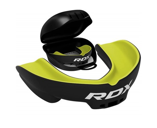 Капа для боксу RDX Gel 3D Pro Black/Green Junior (3287_403007), Колір: Black/Green