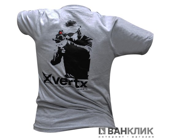 Футболка-поло тактическая мужская Vertx p.L (серая) (9915)