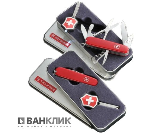 Набор Victorinox нож+фонарь-брелок 4.3810.07