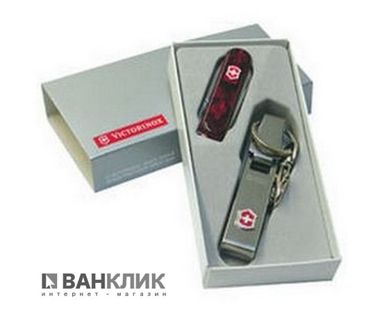 Набор Victorinox нож+карабин поясной 4.3810.064