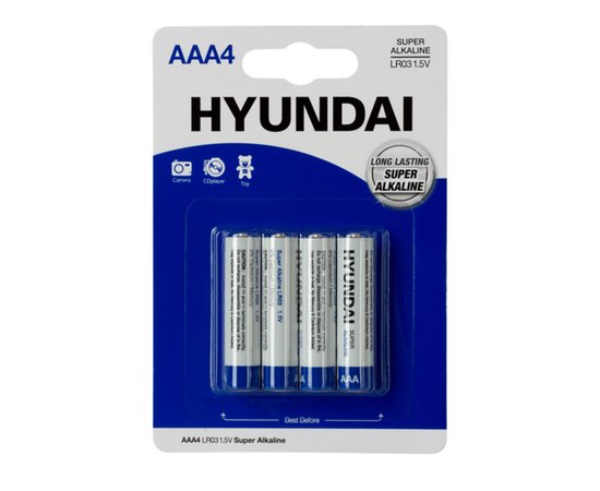 Батарейка Hyundai AAA Alkaline 1х4 шт (6793732)