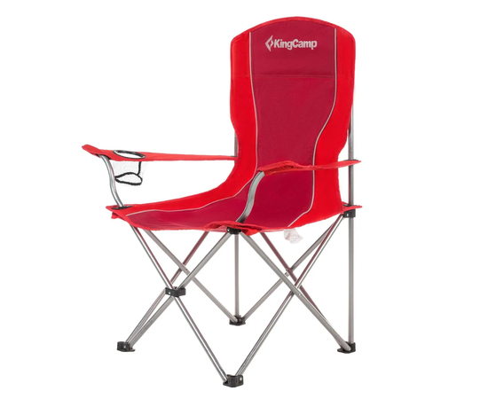 Стілець KingCamp Arms Chairin Steel Red KC3818, Колір: Червоний