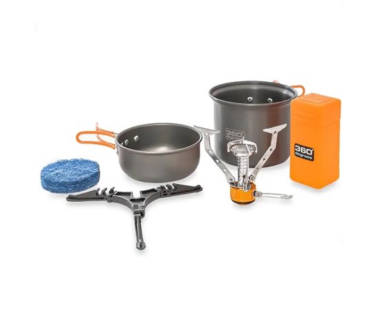 Пальник та набір посуду 360° degrees Furno Stove & Pot Set (STS 360FURNOSET)