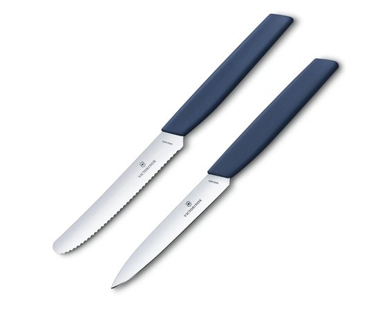 Набор кухонный Victorinox Swiss Modern Paring Set 2шт c син. ручками (2 ножа) Marine (Lim.Ed. 2022) 6.9096.2L3