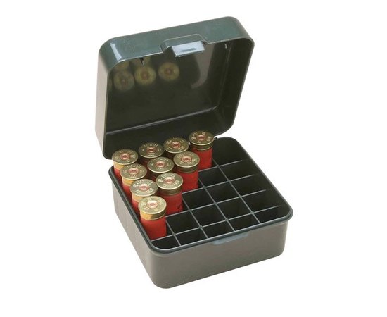 Коробка MTM Dual Gauge Shotshell Case 3.5" на 25 патронов кал. 12/89 зеленый (S25-12M-11), Цвет : Зелёный