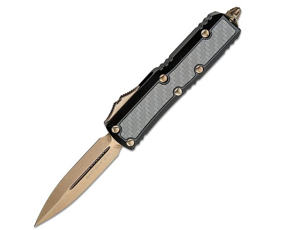 Кишеньковий ніж Microtech Daytona Double Edge Bronze CF Inlay (126-13CFIS)