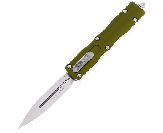 Карманный нож Microtech Dirac Double Edge Stonewash Distressed od green (225-10DOD), Цвет : Зелёный