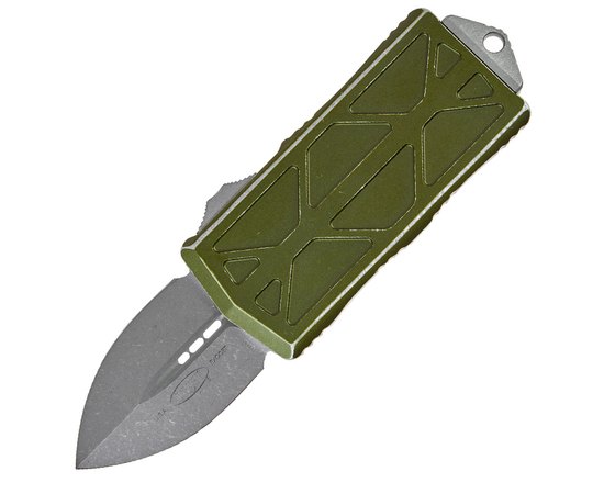 Карманный нож Microtech Exocet Double Edge Stonewash Distressed od green (157-10DOD), Цвет : Зелёный