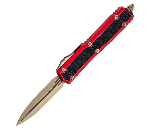 Карманный нож Microtech Makora Double Edge Bronze Signature Series Red (206-13RDS), Цвет : Красный