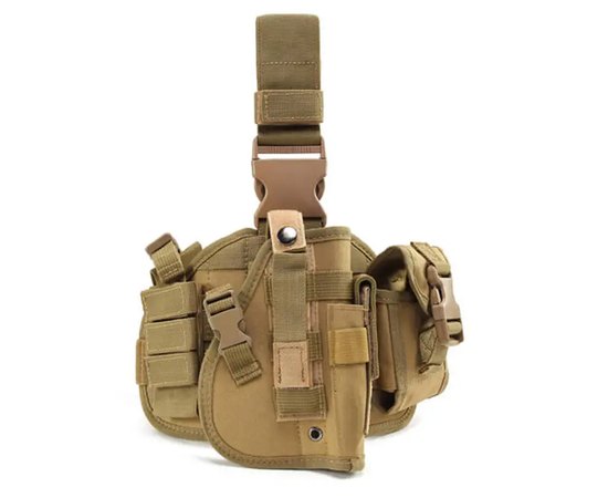 Кобура на стегно Smartex 3P Tactical ST-057 khaki (ST241), Колір: Хакі