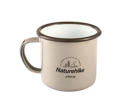 Кухоль похідний  Naturehike NH20SJ030 Mountains fun 0,4 л khaki (6927595750582)