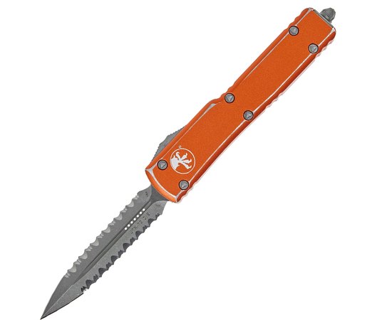 Кишеньковий ніж Microtech UTX-70 DE Apocalyptic DFS Distressed orange (147-D12DOR), Колір: Помаранчевий