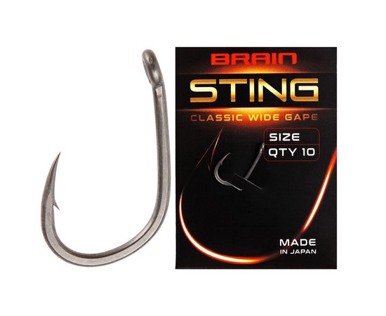 Крючок Brain Sting Classic Wide Gape #2 10 шт/уп (1858.80.44)