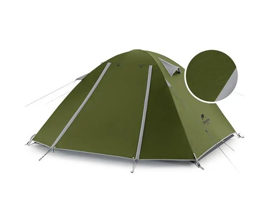 Палатка Naturehike P-Series IIII 210T 65D polyester Graphic NH18Z044-P dark green (6975641887959)