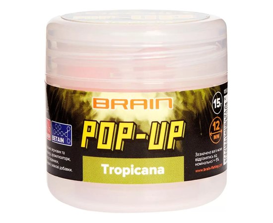 Бойлы Brain Pop-Up F1 Tropicana манго 8mm 20g (1858.04.75), Диаметр, мм : 8