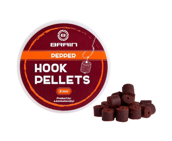 Пеллетс Brain Hook Pellets Pepper перец 12mm 70g (1858.53.95), Диаметр, мм : 12