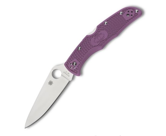 Нож тактический Spyderco Endura 4 Flat Ground Purple (C10FPPR), Цвет : Фиолетовый